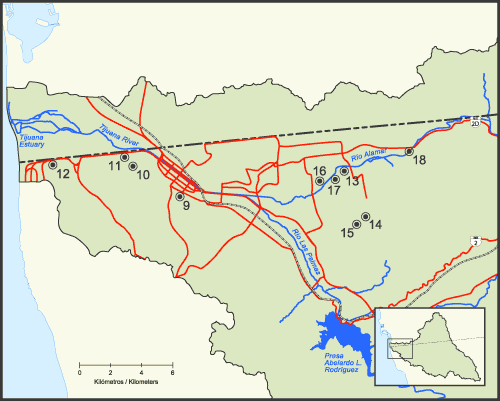 Urban Tijuana map